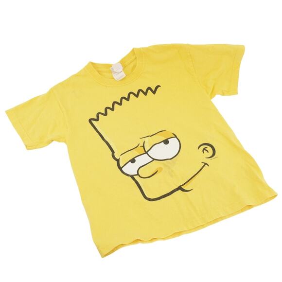 2010 Bart Simpson Yellow Graphic Tee Size S | The Simpsons Vintage Cartoon Shirt - Picture 1 of 4
